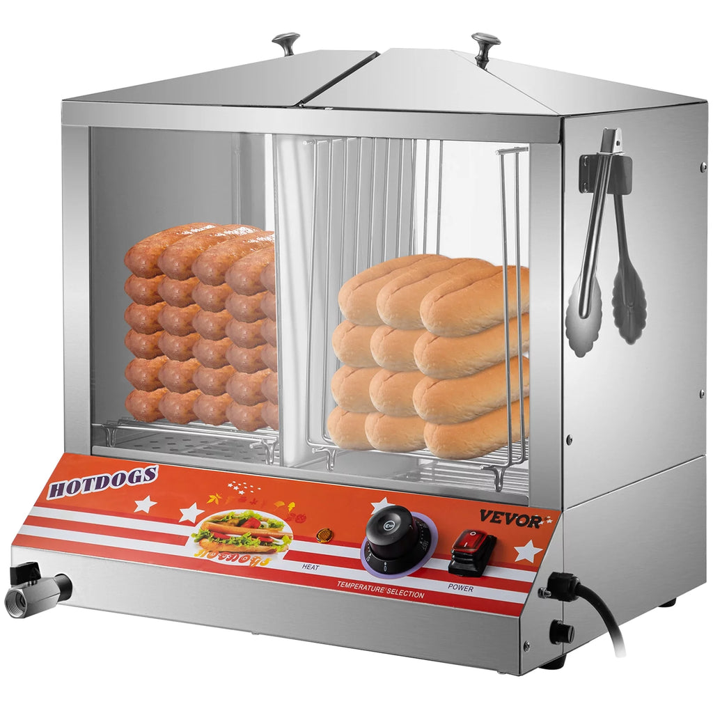 Stainless Steel Electric Hot Dog Warmer with Bun Warmer N2067