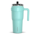 40oz Stainless Steel Double Wall Vacuum Insulated Tumbler With Handle And 2 in 1 Straw Lid Q404972