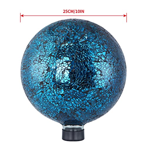 10-Inch Glass Gazing Ball Navy Blue G543847