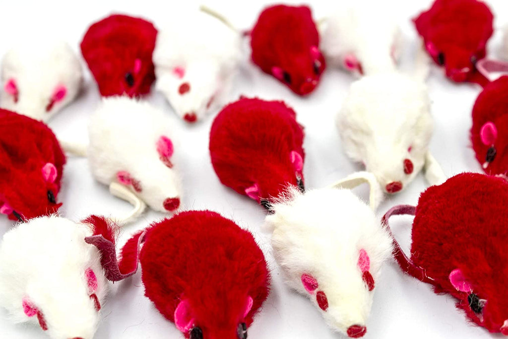 20 Catnip Cat Mice Toys with Rattle Sound M670