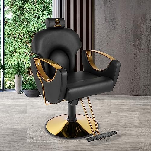 Pink Hydraulic Reclining Barber Chair T86113