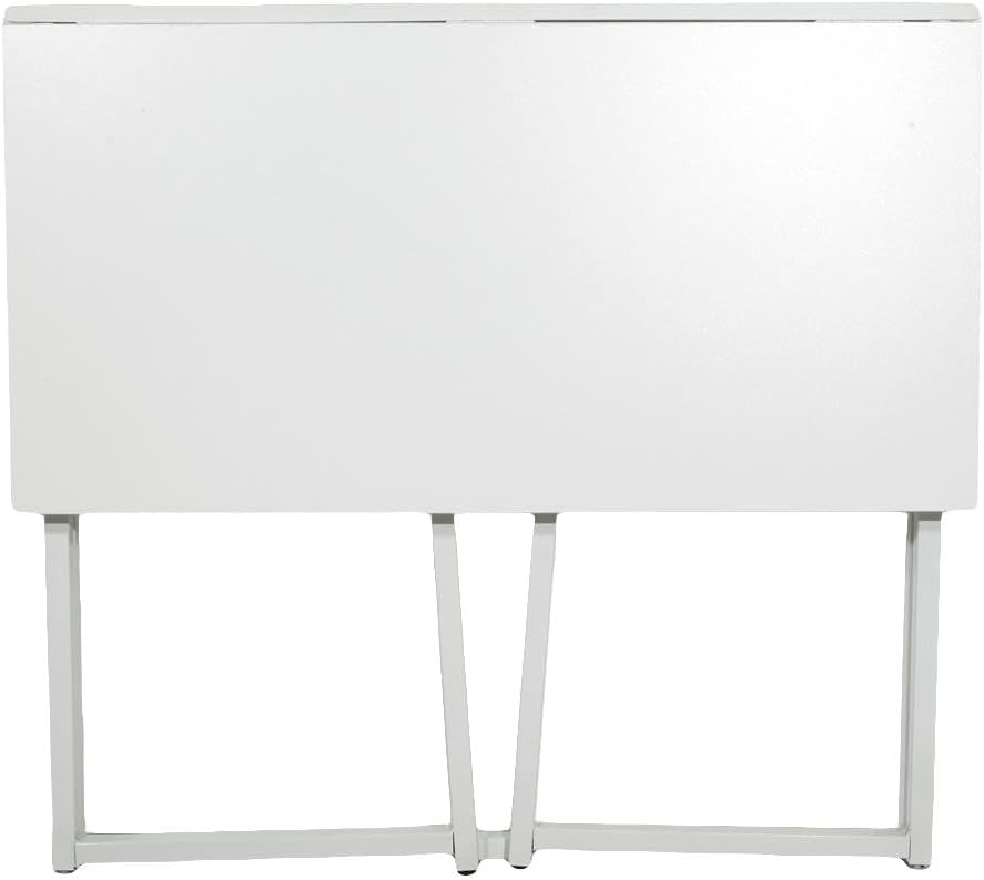 White Compact Folding Computer Desk H100693