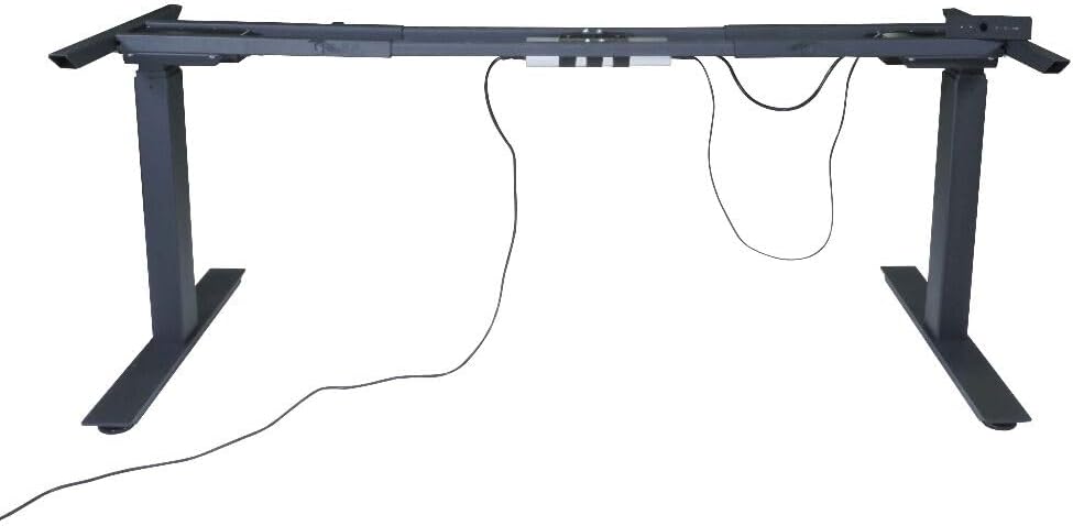 Dual Motor Electric Adjustable Height Standing Desk Frame 50" H 63" W E7084