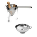 Stainless Steel Canning Bundle, Funnel and 3-Piece Chinois Set Q7951