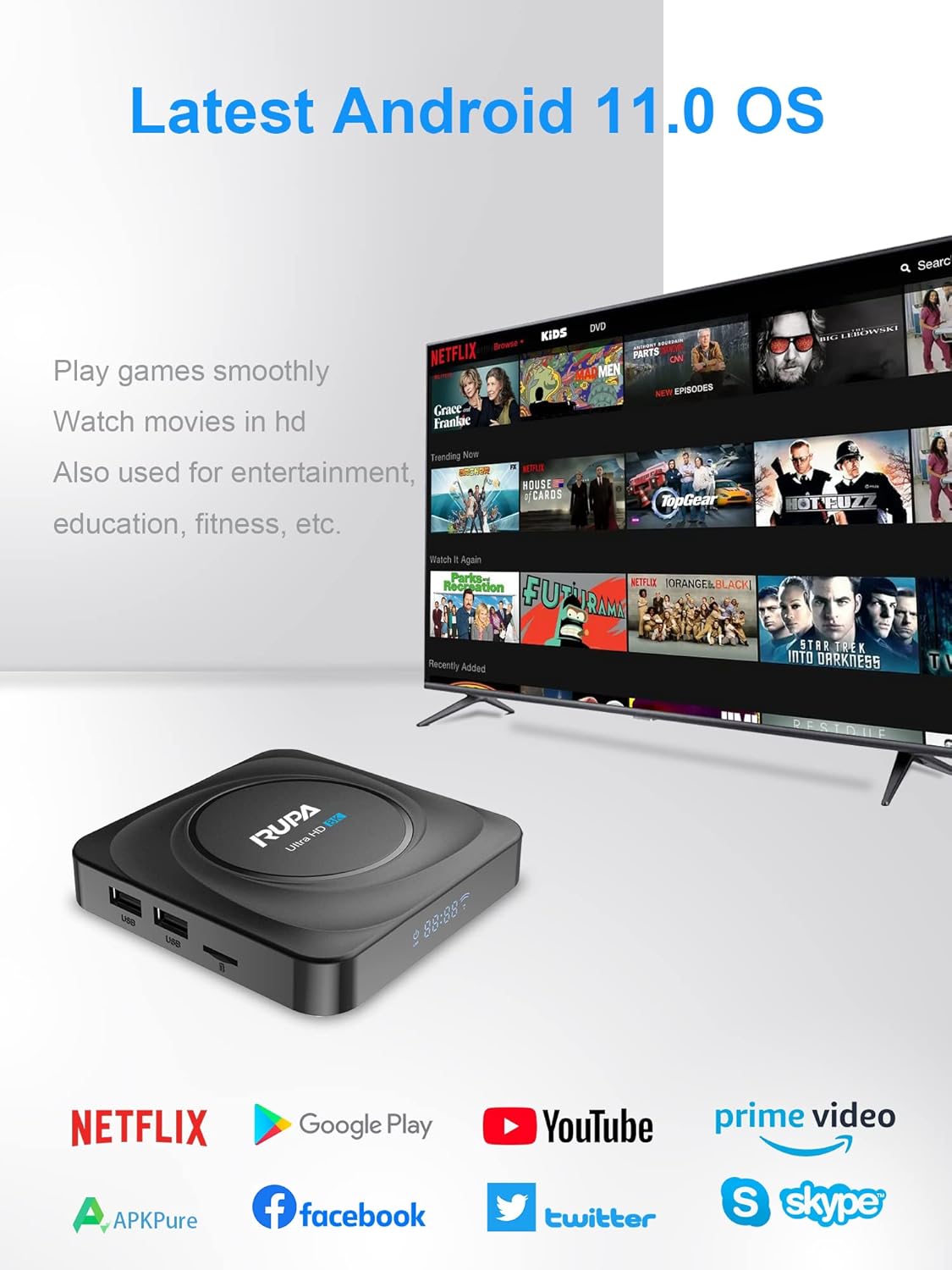8GB RAM 128GB ROM Android TV Box O581