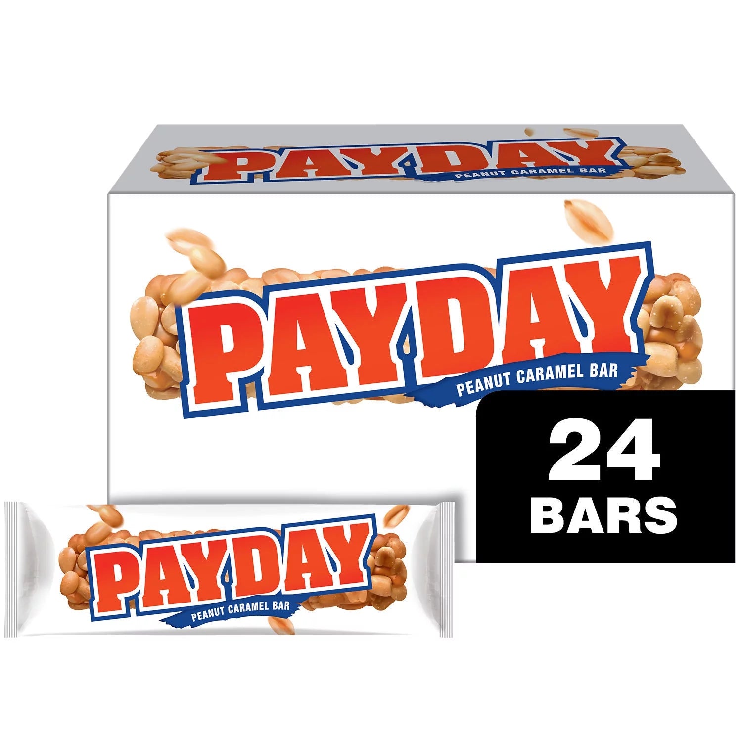 Peanut Caramel Candy Bars 1.85 oz 24 Count T503