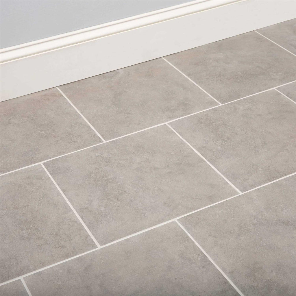 Gray 12-in x 12-in Glazed Ceramic Floor and Wall Tile P64924