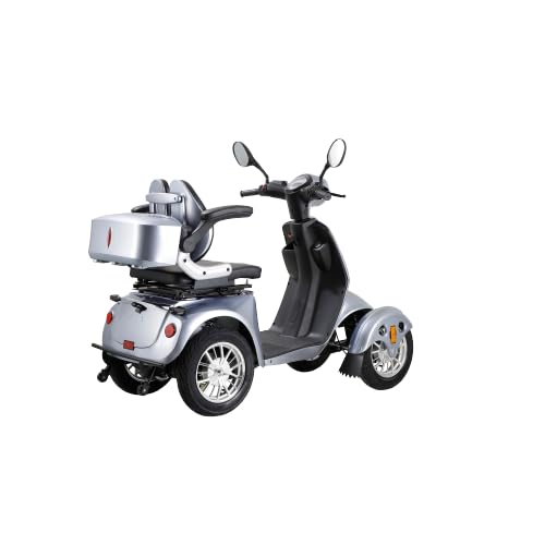 Pink Fat Tire Electric Mobility Scooter with LED Headlights and Basket S774