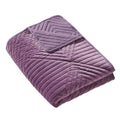 Riviera Velvet Quilted Throw Blanket Mauive V92854