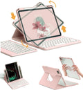 Pink Rotatable Detachable Bluetooth Keyboard Case for iPad 10.2'' 7th/8th/9th Generation K240
