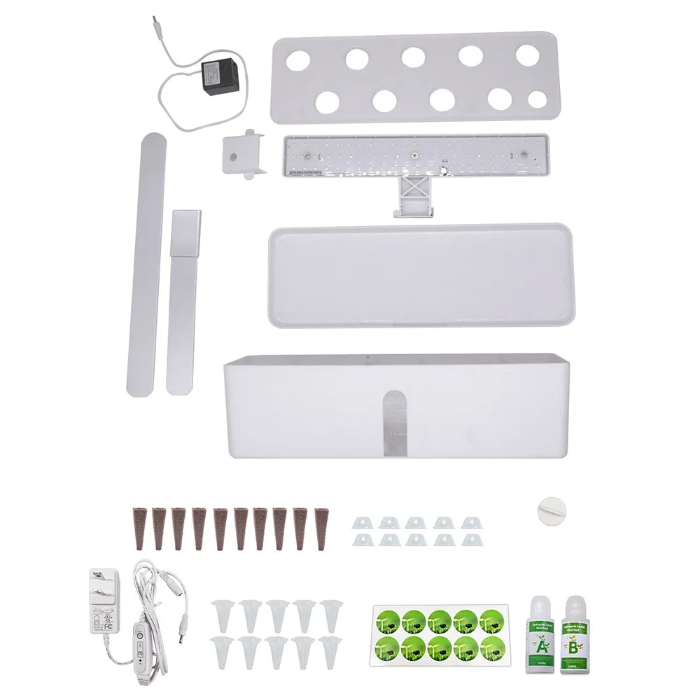 9 Pods Hydroponic Growing System with Grow Lights E17607