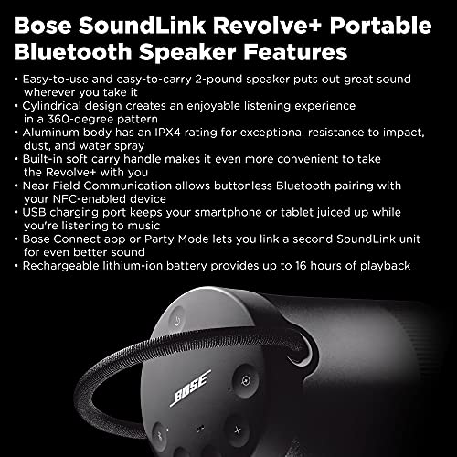 Black Portable Bluetooth Speaker with 360 Degree Sound Z14712