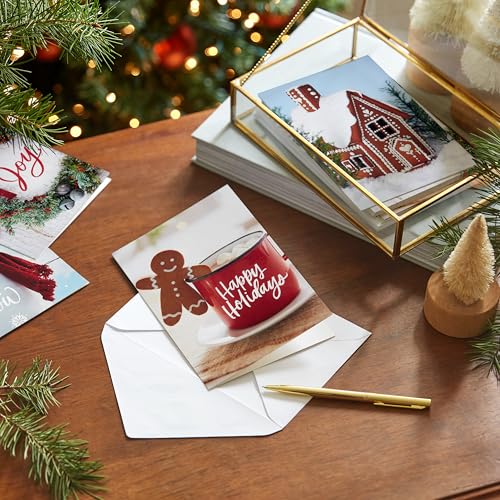 40 Cards and Envelopes Boxed Christmas Cards E670