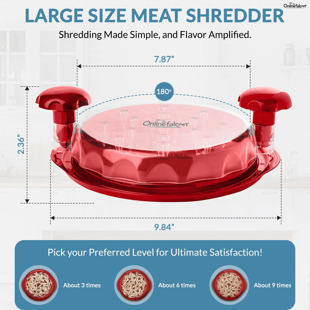 Chicken Shredder 10.8" Large Meat Shredder W2865