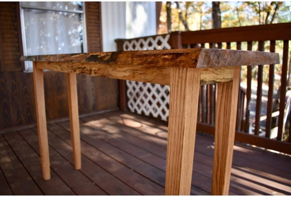 Spalted Live Edge Wood Desk B377