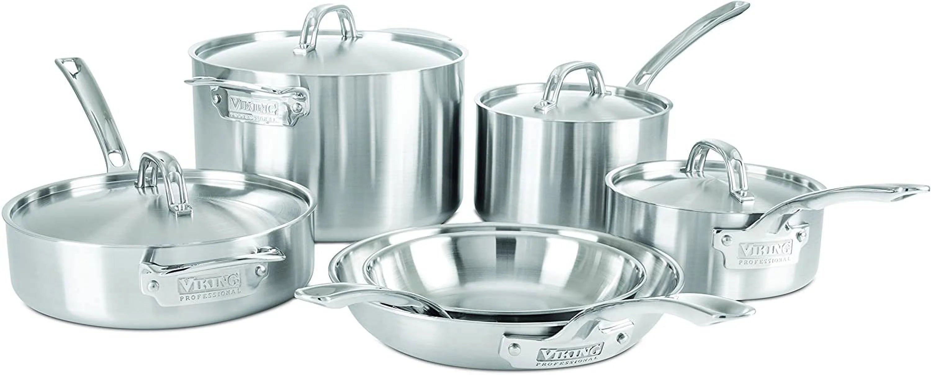 5-Ply Stainless Steel Cookware Set 10 Piece V7393