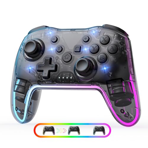 Ergonomic Wireless Gamepad with RGB Lighting O89310