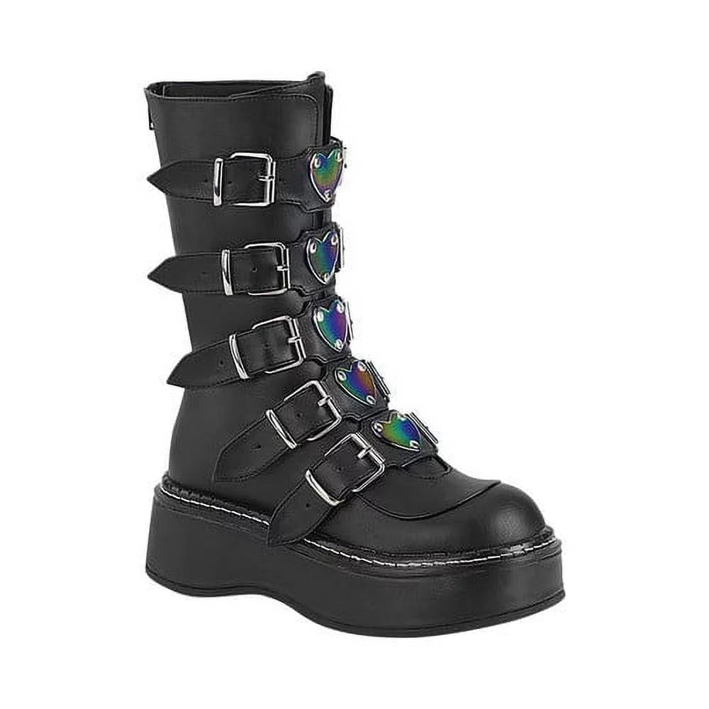 Platform Mid Calf Boot I862