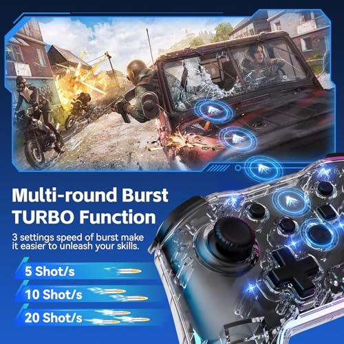 Ergonomic Wireless Gamepad with RGB Lighting O89310