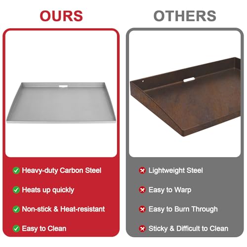 28 Inch Heavy-duty Carbon Steel Flat Top Grill Griddle S270893