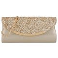Gold Clutch Evening Bag with Chain Z5451