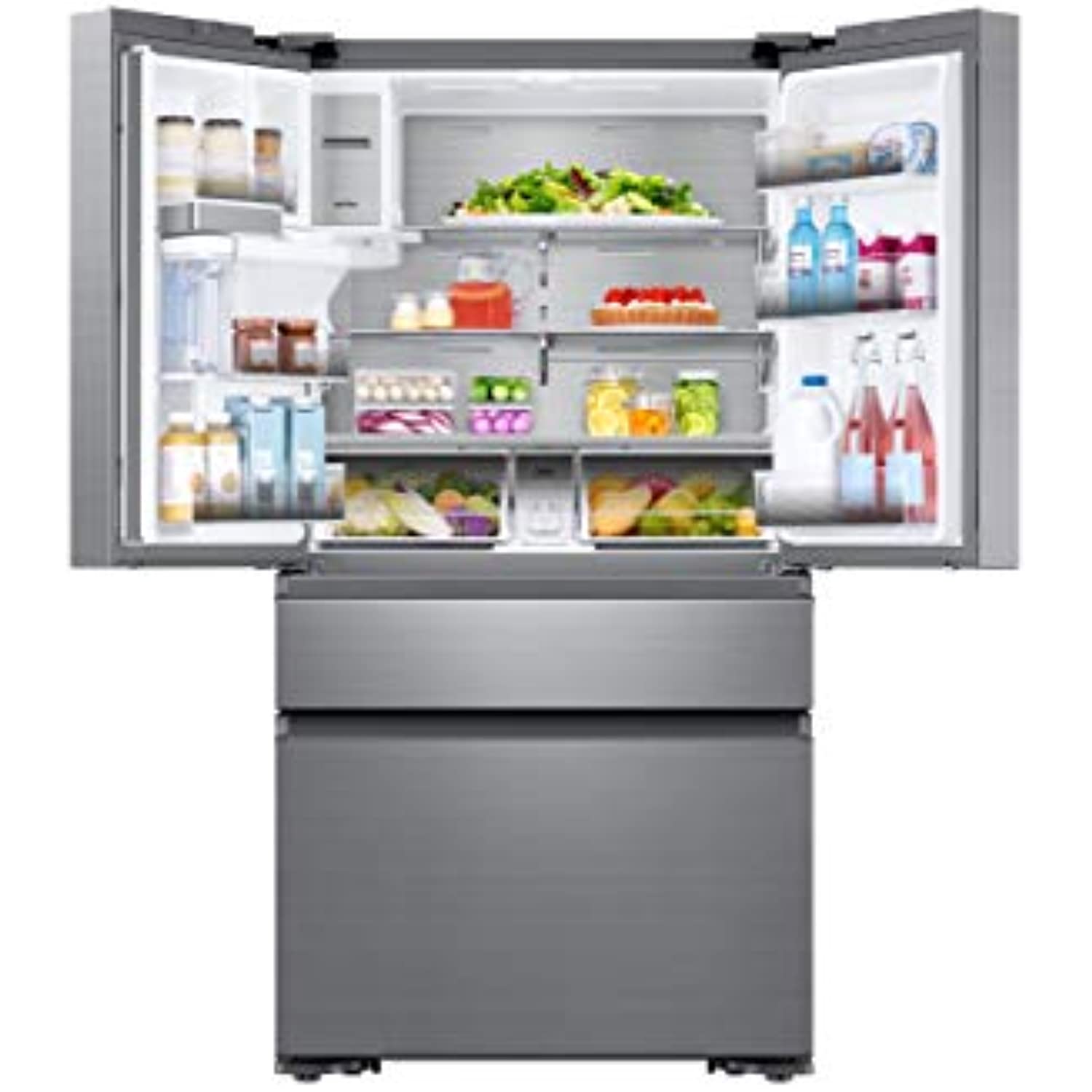 36" Freestanding 4 Door French Door Refrigerator with 22.6 Cu. Ft. Total Capacity, Stainless Steel C814