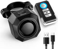 USB Rechargeable Bike Alarm with Remote, 110dB Wireless Anti Theft Vibration Motion Sensor Waterproof Bicycle Alarm U3527