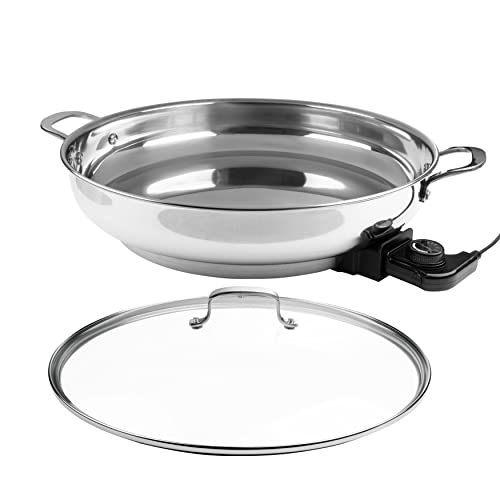 Stainless Steel Electric Skillet X255
