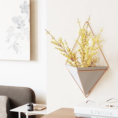 White-Nickel Wall Display Planter Pot M973790
