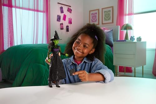 Green Skin Braided Black Hair Fashion Doll with Removable Ballroom Look V965468