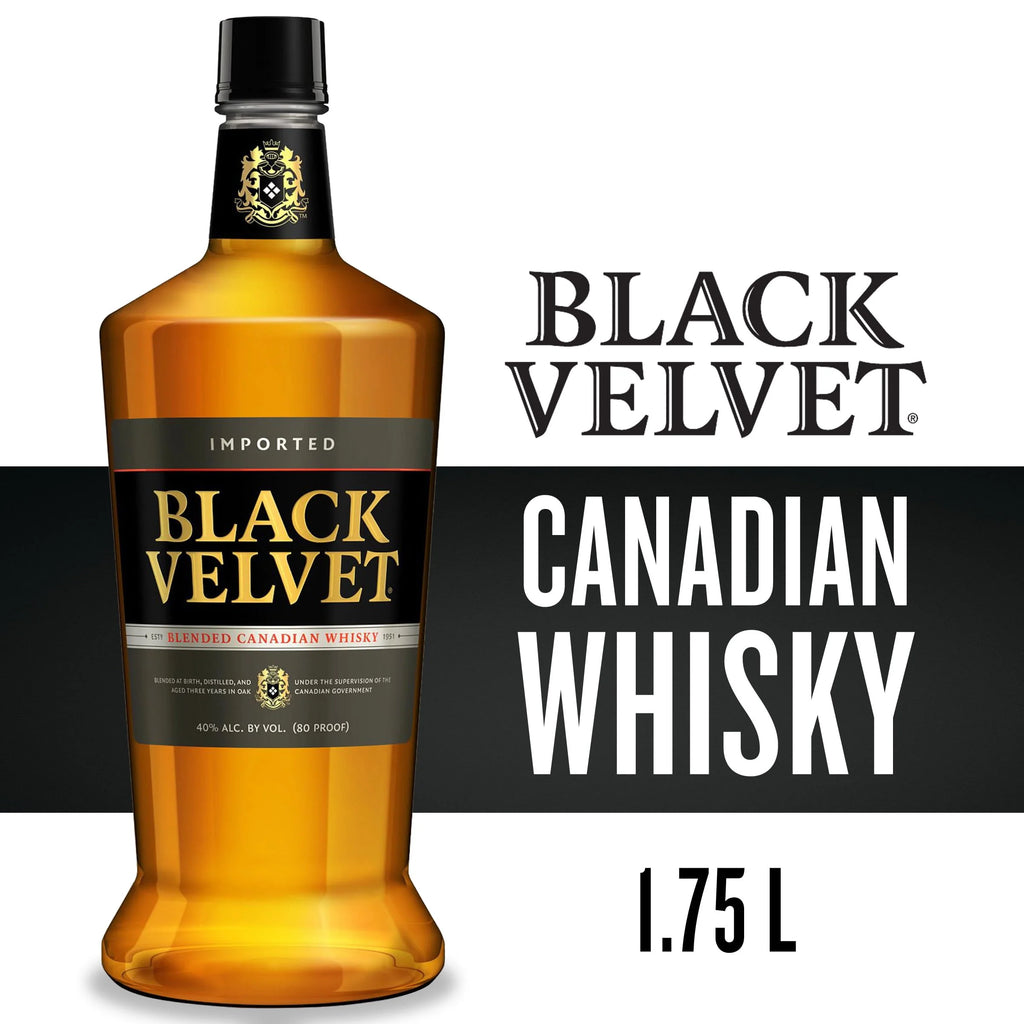 Black Velvet Canadian Whisky Aged 3 YR, 1.75 L PET Bottle, 40% ABV R65829