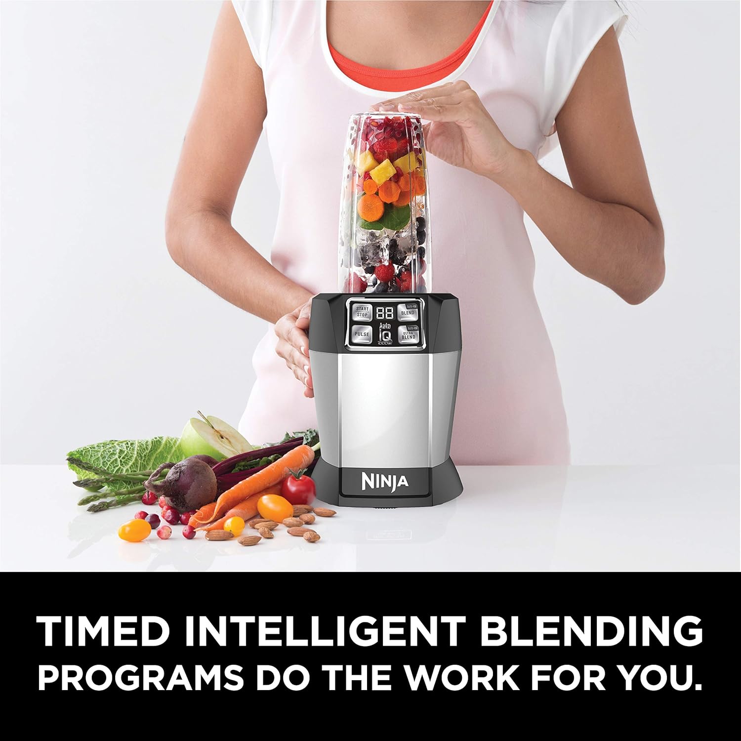 Black 1000-Watt Personal Blender with 18-oz. & 24-oz. To-Go Cups P3895