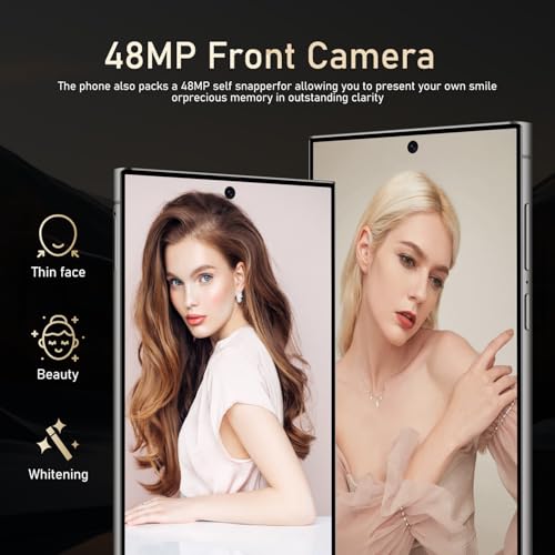 White 6.8" 6GB+256GB Unlocked Smartphone T2440
