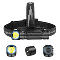 Rechargeable Headlamp Flashlight, 3000 Lumens LED Headlight with Red Light, Waterproof Head Lamp with Headband (Black) W89498