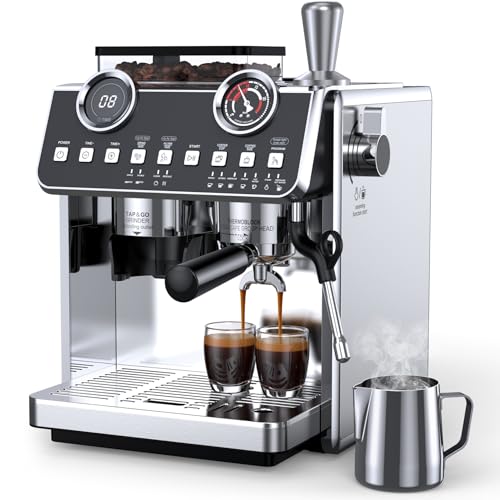 20 Bar 58mm Stainless Steel Espresso Machine with Grinder Z66532