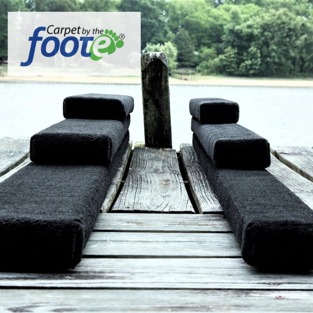 20oz Black Boat Trailer Bunk Carpet R1337