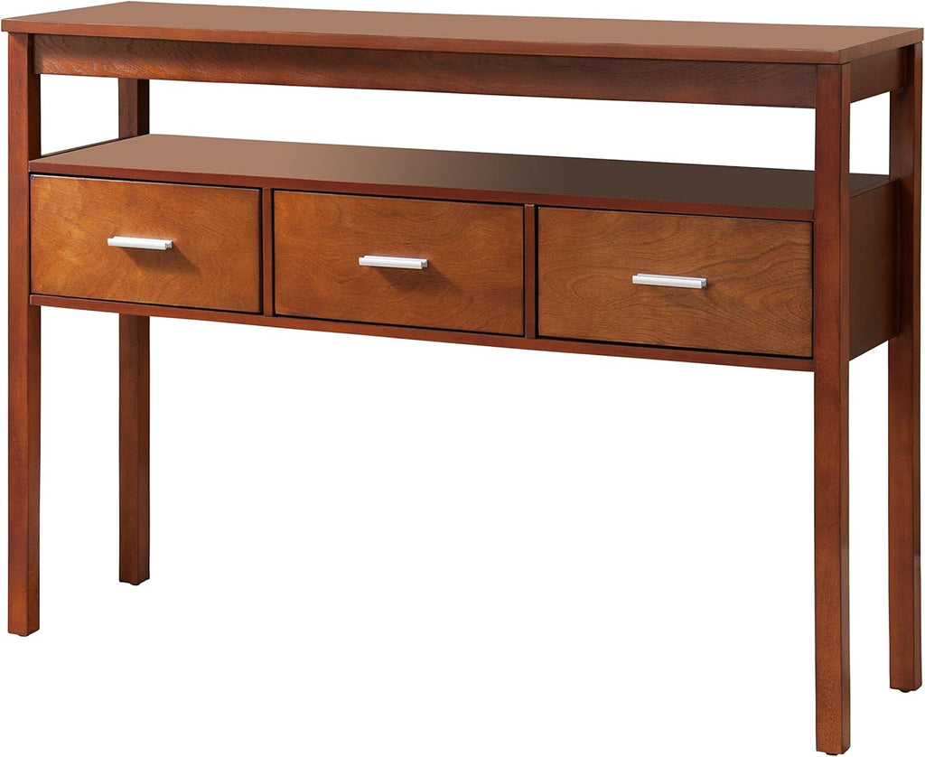 Walnut Wood Console Table L40633