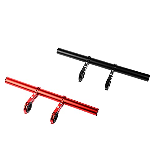 Black Aluminum Alloy 30cm Handlebar Extender U458075