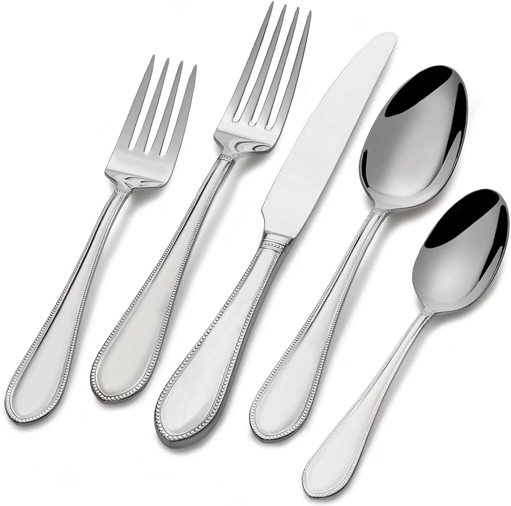65-Piece Stainless Steel Flatware Set J384315