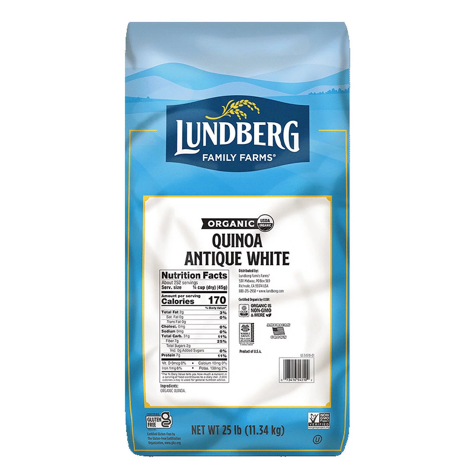 ORGANIC ANTIQUE WHITE QUINOA Pack of 6 Q153