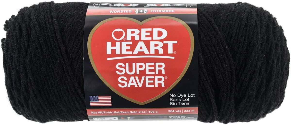 Black 3-Pack Super Saver Yarn H5847