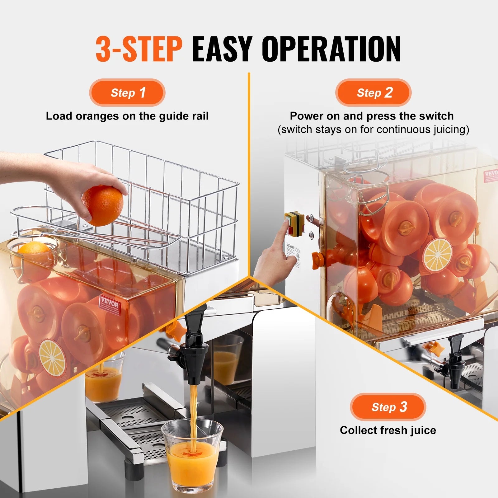 Orange Juicer Machine Juice Squeezer Extractor D130010