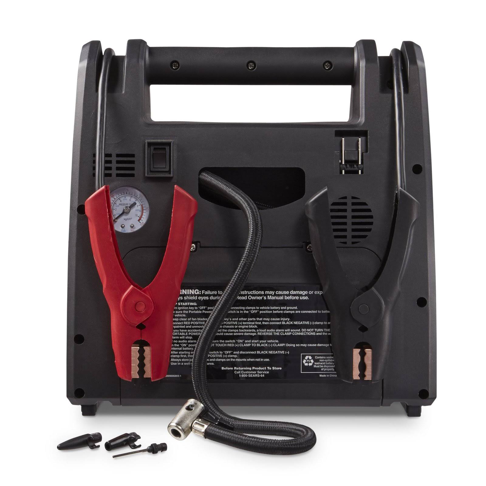 Portable Power 950 Peak Amp 12 Volt Jump Starter with 1-USB 2-12V Power Ports 150 PS D81164