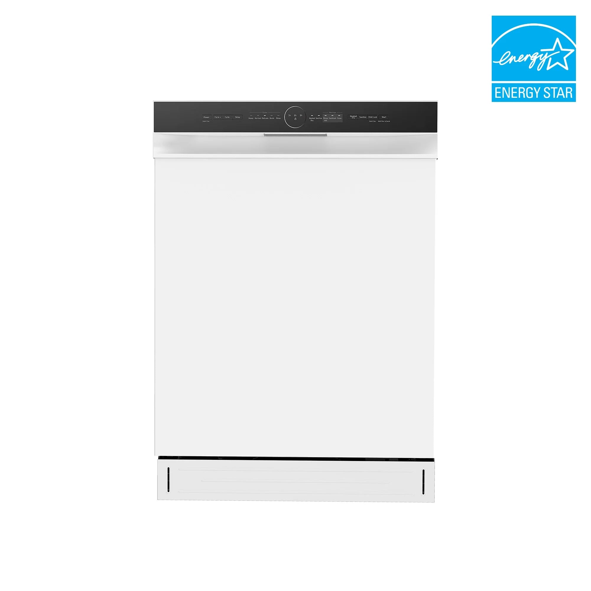 24" Front Control Built-in Dishwasher White H6302