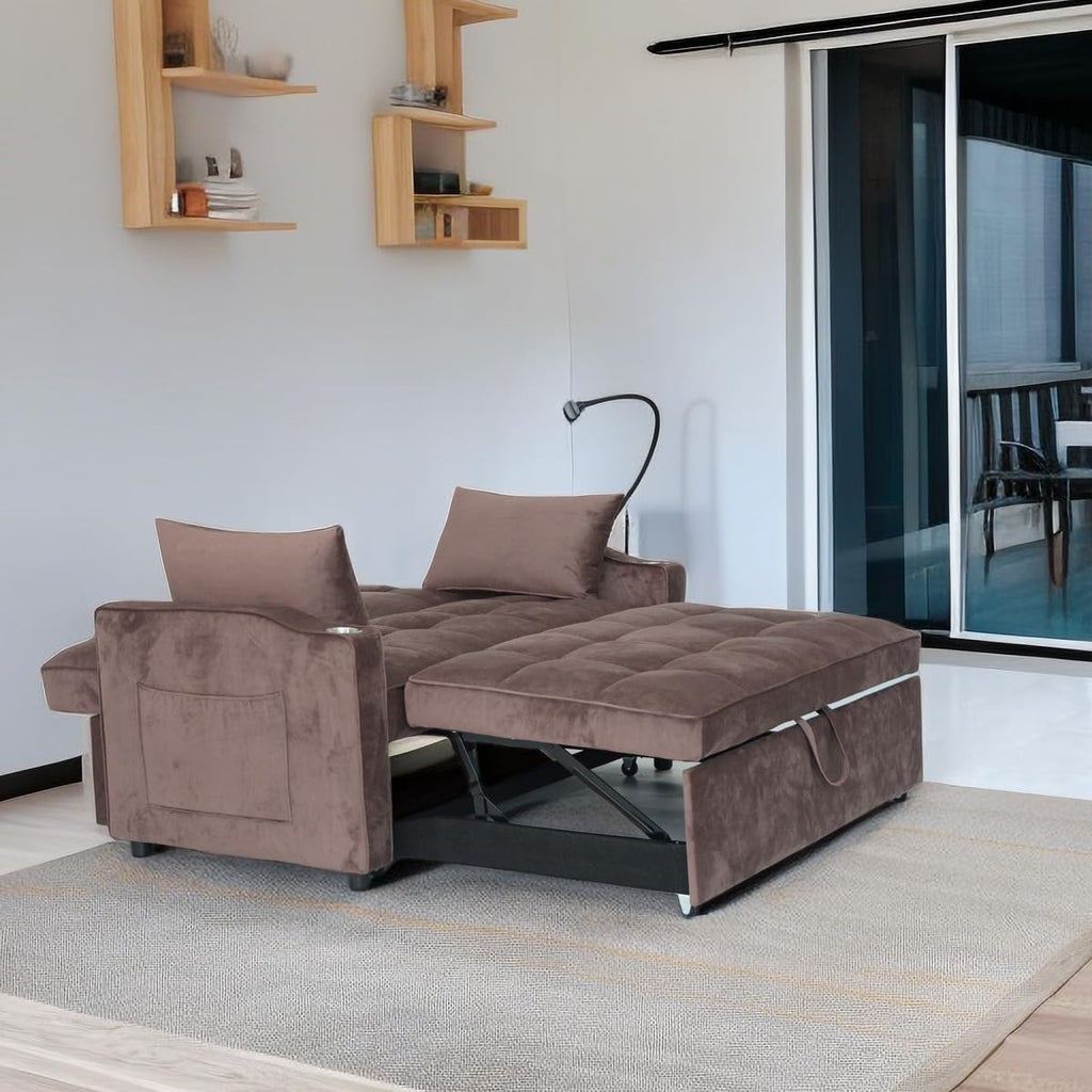 Sleeper Reclining Sofa Bed with Pillow G194