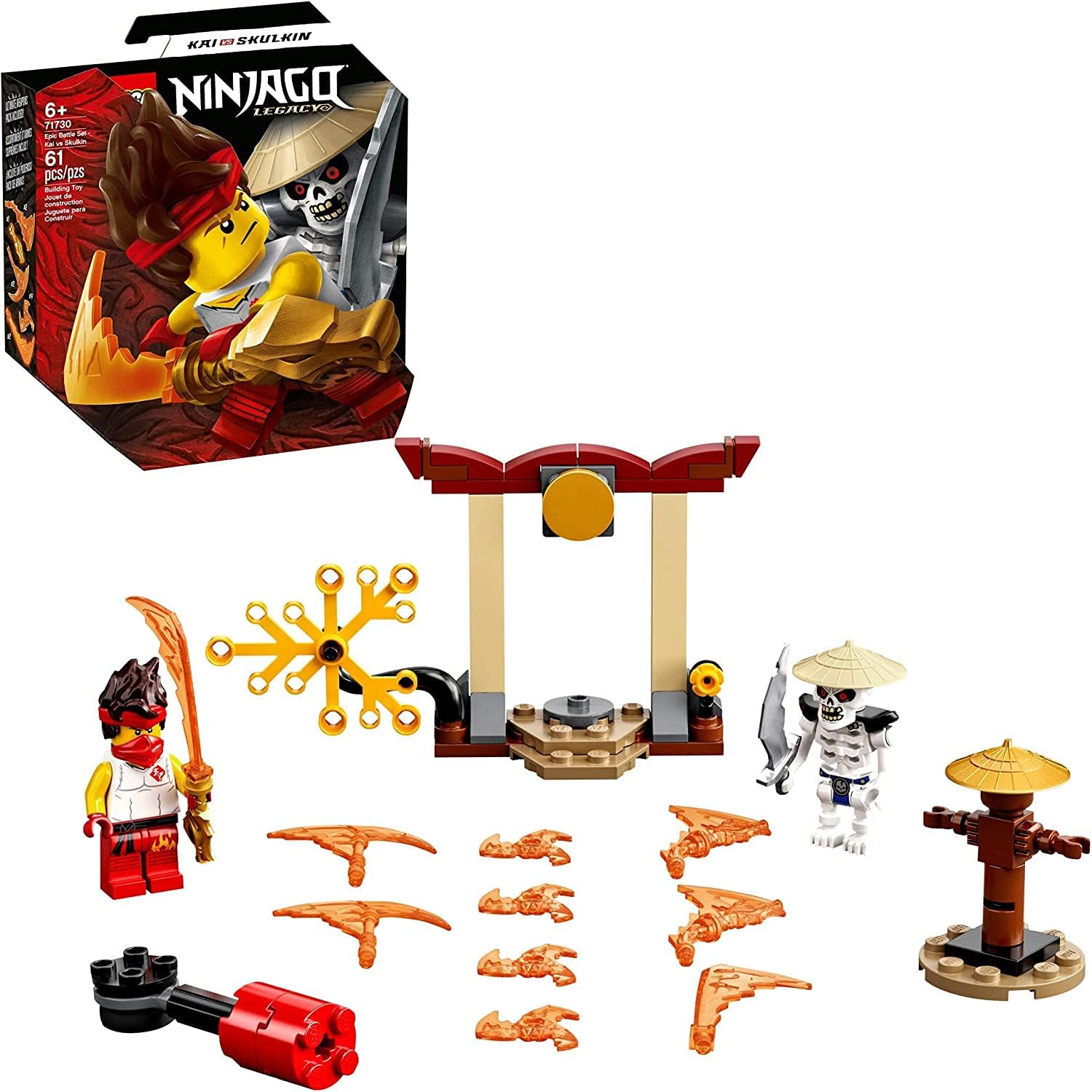 LEGO NINJAGO Epic Battle Set 71730 Building Kit (61 Pieces) N547241
