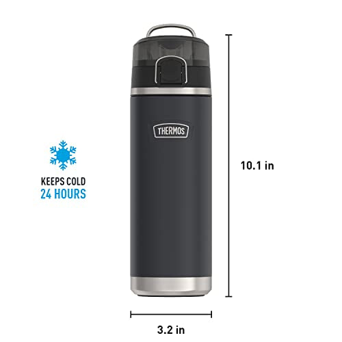 24 Ounce Vacuum Insulated Stainless Steel Water Bottle with Lid Q454511