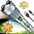 200000 Lumen Rechargeable LED Flashlight with LCD Display H4736