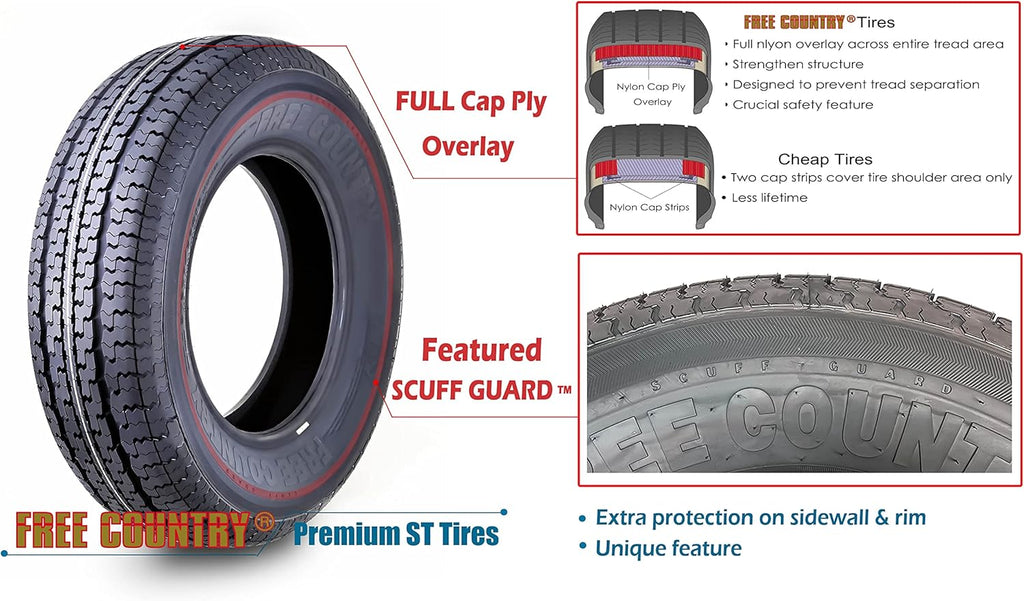 Trailer Tire ST215 75R14 8PR Load Range D B497