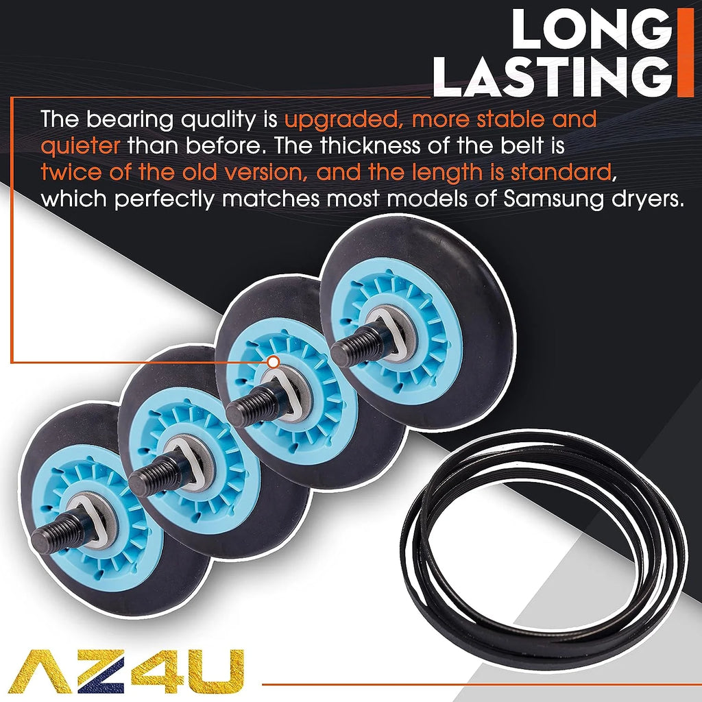 Dryer Repair Kit with Rollers Belt Pulley S35881